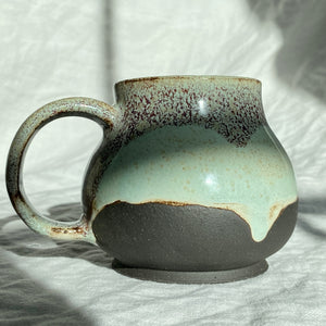 Red speckle mug