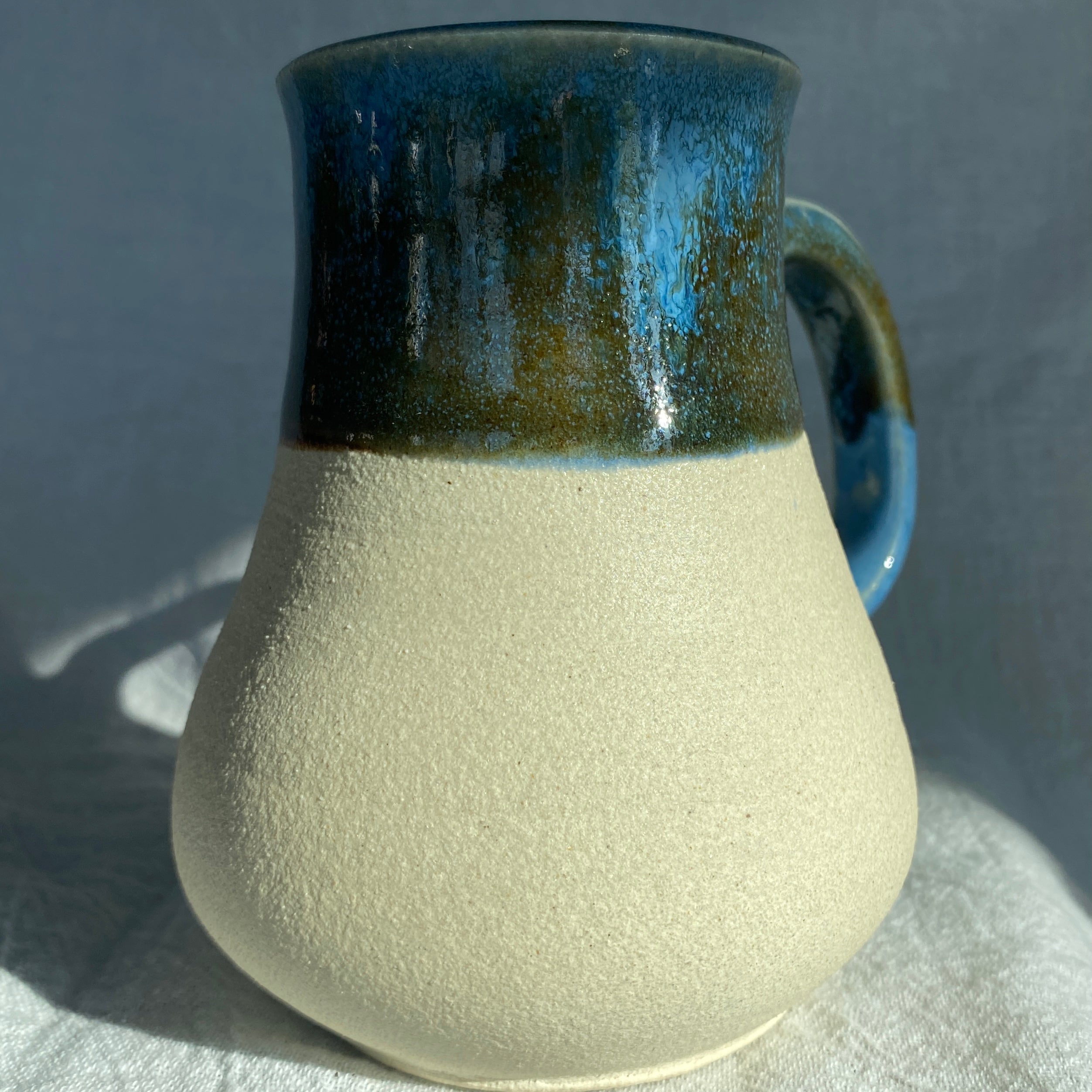 Blue Teardrop Mug